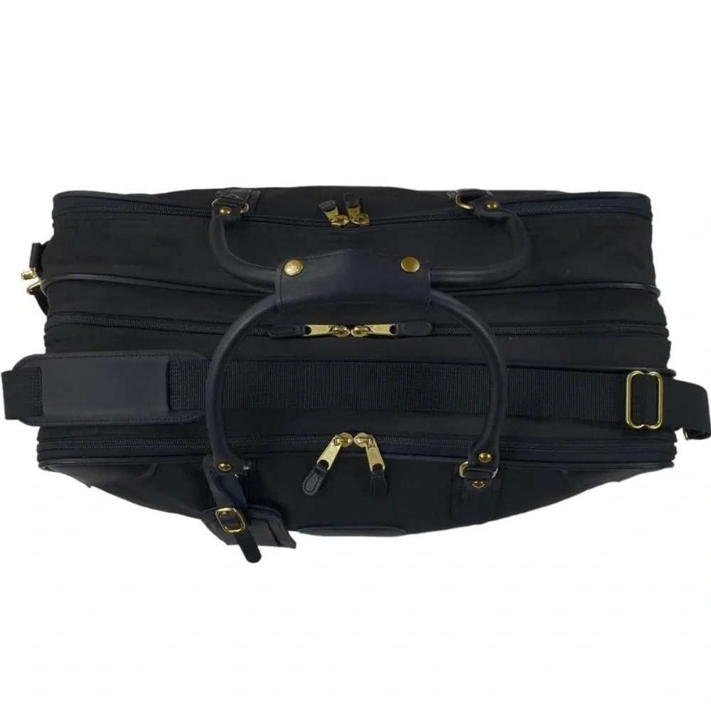 Coach Boston Vintage 1995 Black Triple Level Carryall Suitcase Made in the USA!